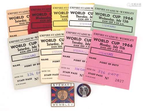 Footballing interest World Cup 1966 memorabilia including tw...