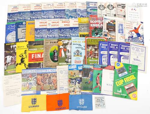 Collection of 1950s and later football programmes, three Foo...