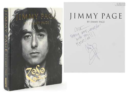 Jimmy Page by Jimmy Page, hardback book signed by Jimmy Page...