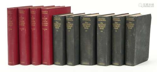 Winston Churchill hardback books comprising The Second World...