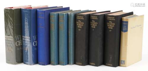 Winston Churchill hardback books including The Second World ...