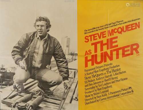 Steve McQueen interest The Hunter film poster, copyright Nat...