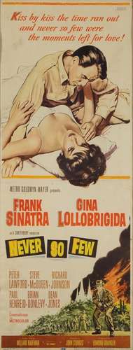 Frank Sinatra and Gina Lollobrigida Never So Few film poster...