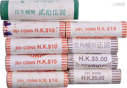 香港 QEⅡ10￠x150(3筒), 20￠x250(5筒) 及 50￠x50。合共9筒