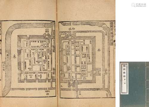 清·陈述祖 纂 20世纪60年代江苏扬州古旧书店刊印 扬州营志 十六卷...