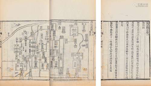 清·张聪贤、董曾臣 编纂 清嘉庆二十年(1815)长安学署刊本 长安县志...