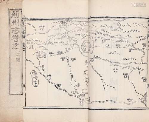 清·沈锐 纂修 清道光十一年（1831）刊本 蓟州志 十卷 首一卷 纸本 ...