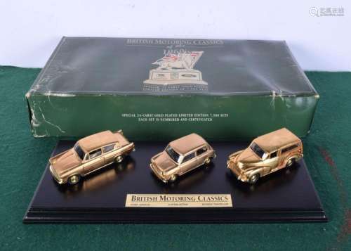 A limited edition 24 Ct -plated British motoring classics Fo...