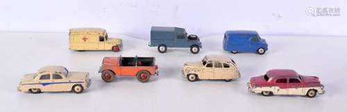 A collection of Dinky model cars (7).