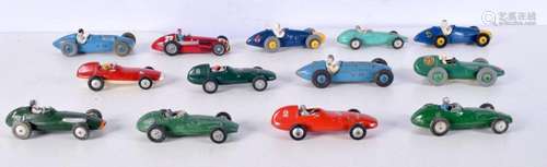 A collection of Corgi and Dinky motor racing models 10 cm (1...