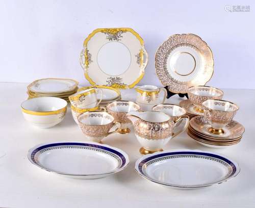 A Noritake porcelain tea service, together with another serv...