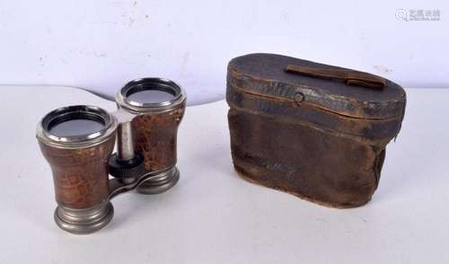 A pair of vintage French cased binoculars, "Le Jockey C...