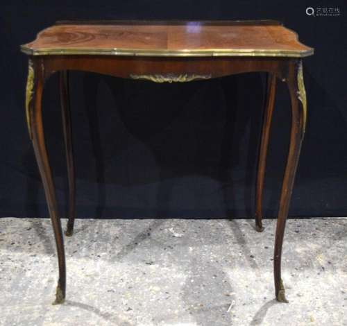 A small Louis XV style side table with ormolu decoration 70 ...