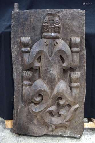 An Indonesian Batak Tribal Granary door 89 x 48 cm