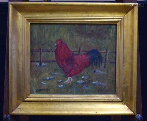 Kathleen Garrett ( 20th Century) Oil on canvas of a Cockeril...