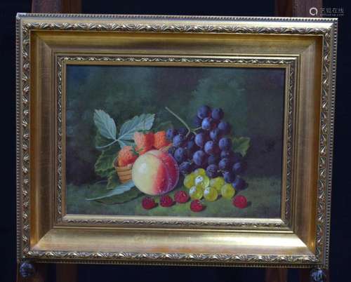 George Crisp (Active 1887 -1911) Oil on canvas still life fr...