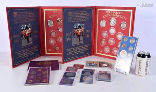 A collection of commerative coins Queen Elizabeth II 60th Bi...