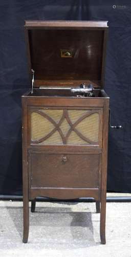 A His Masters Voice wooden cased Gramophone 88 x 45 cm