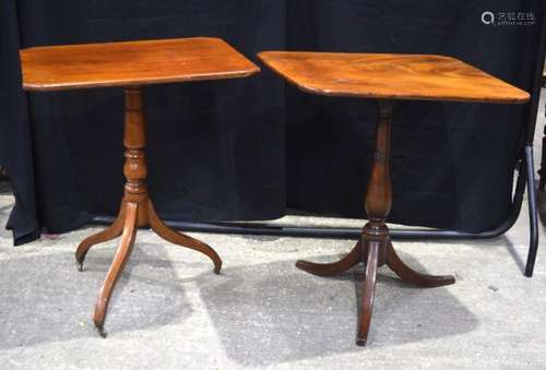 A near pair of antique tilt top side table largest 71 x 65 x...