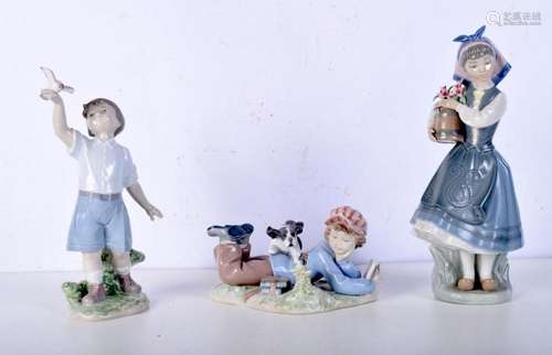 Boxed Lladro figures "Study Buddies","Flying ...