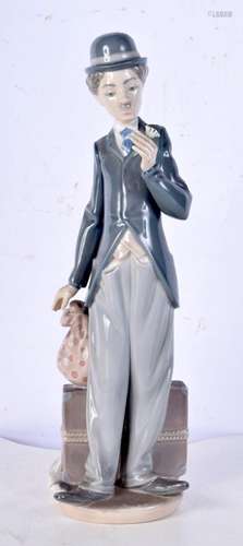 A Lladro figure of Charlie Chaplin 28 cm.