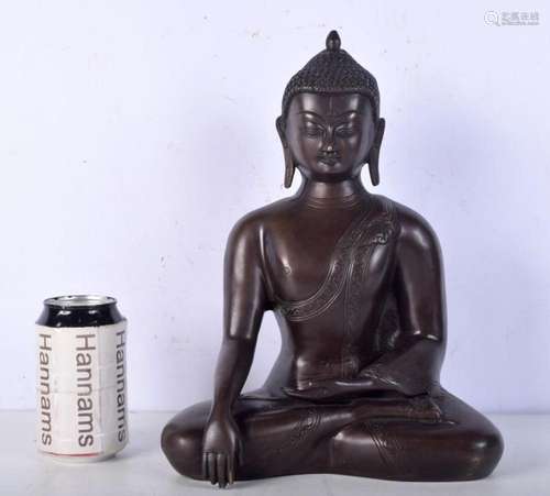 A Chinese Tibetan bronze Buddha 31 cm.