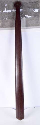 A Polynesian wooden club 100cm.