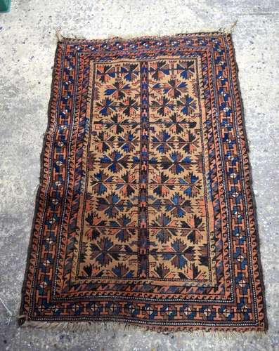 A small Caucasian rug 132 x 85 cm