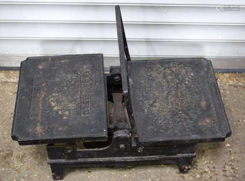 A pair of Banfield of Hastings antique coal scales.