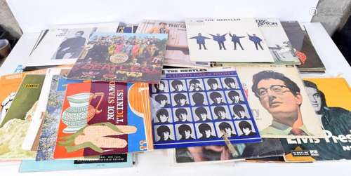 A collection of LP records. Mostly classical, along with The...