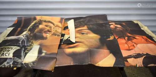 A collection of The Beatles posters. Largest 81 x 62cm (9).