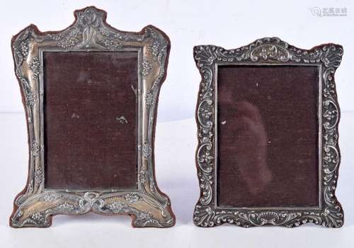 Two Silver Frames. Hallmarked Birmingham, Largest 21cm x 16c...