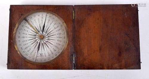 A Boxed Compass. 9.1cm x 9.1cm x 2.1cm