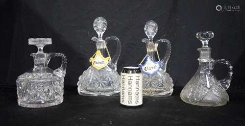 A collection of glass Decanters 29 cm. (4)