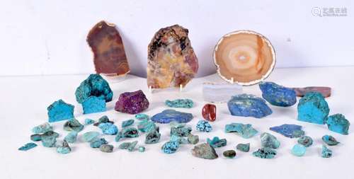 A collection of mineral samples Lapis Lazuli, Turquoise Howl...