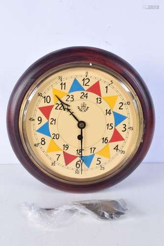 A contemporary wall hung RAF Fusee clock 30 x 33 cm.