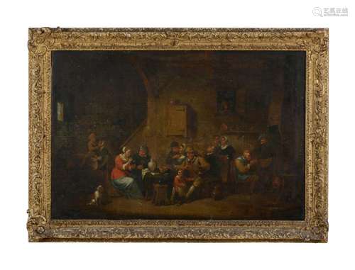 FOLLOWER OF DAVID TENIERS THE YOUNGER, DRINKING AND SMOKING ...