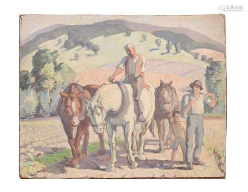 λ HAROLD DEARDEN (BRITISH 1888-1962), FARMERS AND WORKING HO...