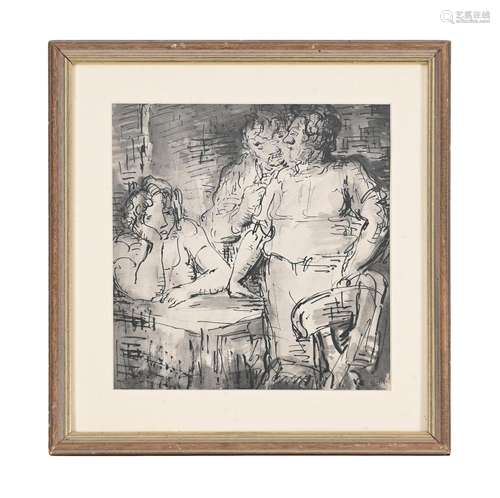 λ EDWARD ARDIZZONE (BRITISH 1900-1979), STUDY OF THREE FIGUR...