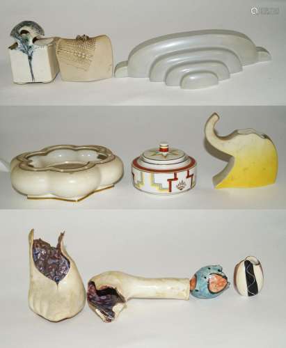 10 Keramik Gefäße, 80er