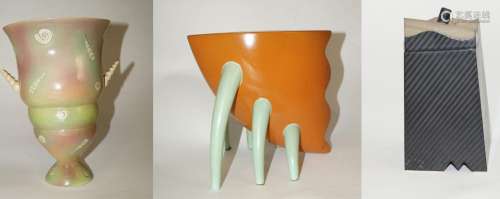 Vasen und Dosen, Keramik, 1980-90