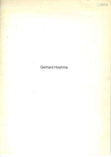 Katalog, Gerhard Hoehme, Städtische Galerie Lüdenscheid