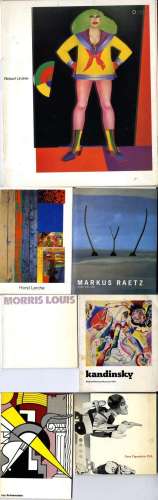 Sieben Kunstbücher, Lindner, Lichtenstein, Louis, 1958-69
