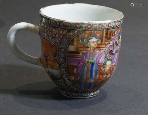 China, Canton Henkeltasse (D. 6,2 cm), 18. Jh.