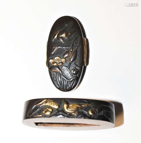 Japan,  Schwertschmuck, Fuchi-Kashira, Edo-Zeit