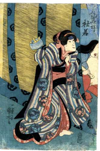 Kuniyoshi, Utagawa 1798-1861 Oban von einem Mehrblatt, um 18...
