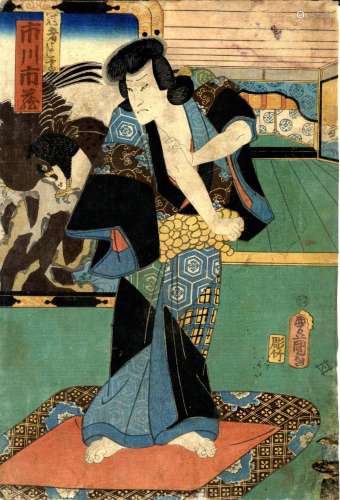 Kunisada, Utagawa 1786-1865 Oban von einem Mehrblatt, dat. 1...