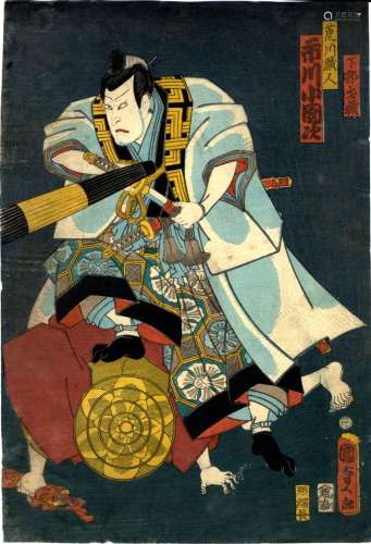 Kunisada II, Utagawa 1823-80 Oban von einem Mehrblatt, dat. ...