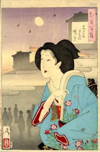 Yoshitoshi, Tsukioka 1839-92 Oban, dat. 1886
