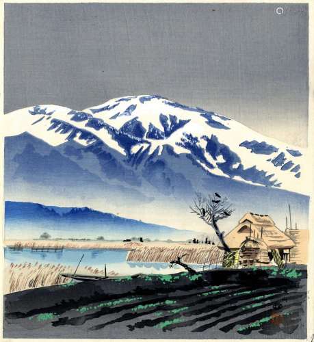 Tomikichiro, Tokuriki 1902-99 Shin hanga (29,5 x 26,5 cm), u...